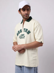Boston Cream Half Sleeve Polo T-Shirt