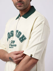 Boston Cream Half Sleeve Polo T-Shirt