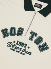 Boston Cream Half Sleeve Polo T-Shirt