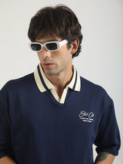 Standout Navy Half Sleeve Polo T-Shirt