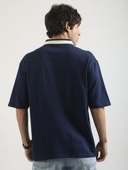 Standout Navy Half Sleeve Polo T-Shirt