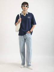 Standout Navy Half Sleeve Polo T-Shirt