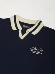 Standout Navy Half Sleeve Polo T-Shirt
