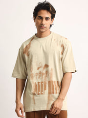 KeepInnovate Biscuit, Brown Half Sleeve T-Shirt