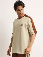 Classsic Biscuit, Brown Half Sleeve T-Shirt