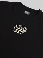 Alter Ego Black, Biscuit Half Sleeve T-Shirt