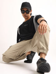 Originality Black, Light Grey Half Sleeve T-Shirt