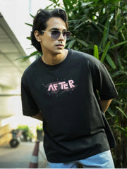 After Black, Pink Half Sleeve T-Shirt