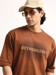 Beyond Limit Brown Half Sleeve T-Shirt