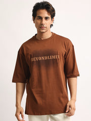 Beyond Limit Brown Half Sleeve T-Shirt