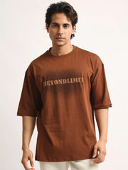 Beyond Limit Brown Half Sleeve T-Shirt