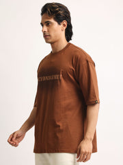 Beyond Limit Brown Half Sleeve T-Shirt