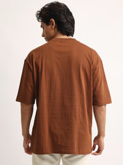 Beyond Limit Brown Half Sleeve T-Shirt