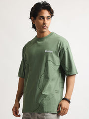 Boston Emboridery Hunter Green Half Sleeve T-Shirt