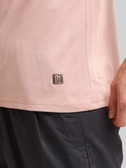 Basic Solid Pink Half Sleeve T-Shirt