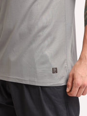 Basic Solid Silver Grey Half Sleeve T-Shirt