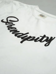 Serendipity White Half Sleeve T-Shirt