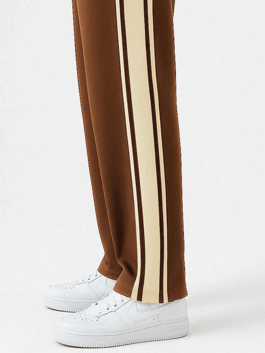 Biscuit T-Shirt & Brown Trackpant Co-Ord Set
