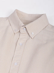 Mini Checks Beige Full Sleeve Shirt