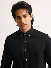 Oxford Black Full Sleeve Shirt