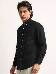 Oxford Black Full Sleeve Shirt