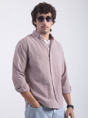 Mini Checks Brown Full Sleeve Shirt