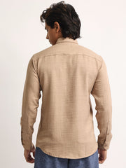 Super Twill Khaki Full Sleeve Shirt