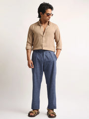 Super Twill Khaki Full Sleeve Shirt