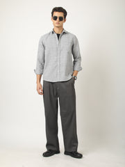 Light Grey Checks Shirt