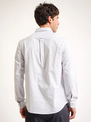 Oxford Stripes Light Grey Full Sleeve Shirt
