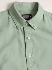 Oxford Light Green Full Sleeve Shirt