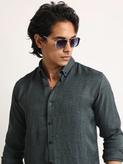 Super Twill Olive Full Sleeve Shirt