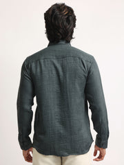 Super Twill Olive Full Sleeve Shirt