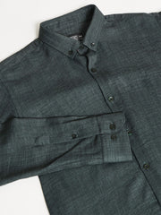 Super Twill Olive Full Sleeve Shirt