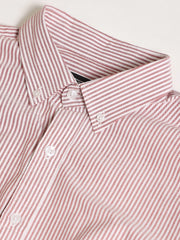 Oxford Stripes Pink Full Sleeve Shirt