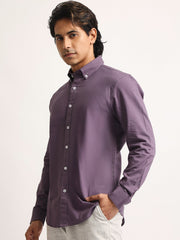 Oxford Purple Full Sleeve Shirt