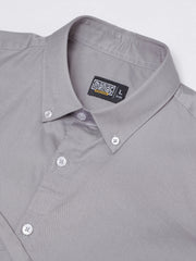 Soft Twill Steel Grey Full Sleeve Shirt