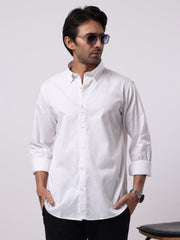 Soft Twill White Full Sleeve Shirt