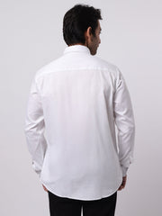 Soft Twill White Full Sleeve Shirt