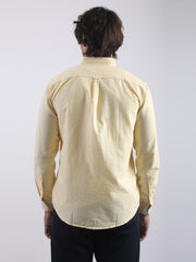 Mini Checks Yellow Full Sleeve Shirt