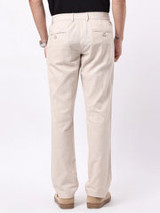 Madrad Linen Blend Beige Trouser
