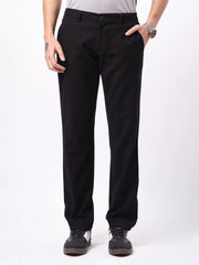 Madrad Linen Blend Black Trouser