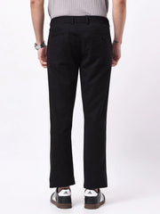 Madrad Linen Blend Black Trouser
