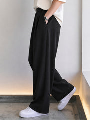 Baggy Fit Black Modular Trouser