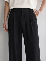 Baggy Fit Black Modular Trouser