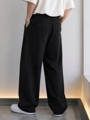 Baggy Fit Black Modular Trouser