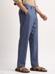 Turkish Linen Blue Trouser