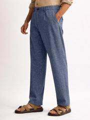 Turkish Linen Blue Trouser