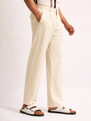 Turkish Linen Cream Trouser