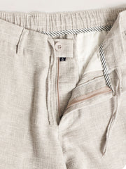Elastic Linen Grey Trouser